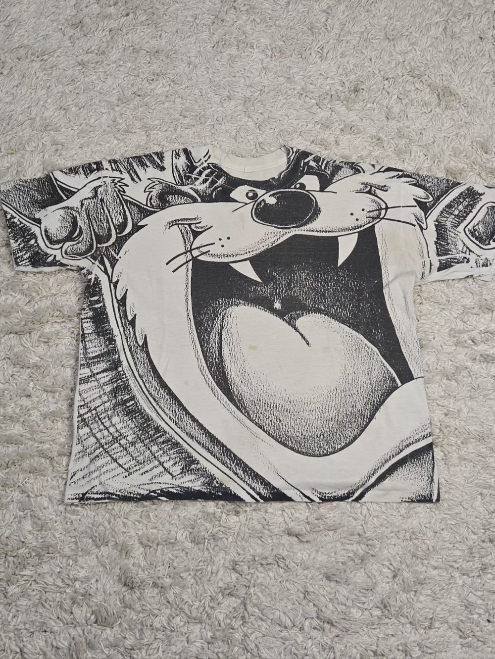 VTG 90s Taz AOP Tee L